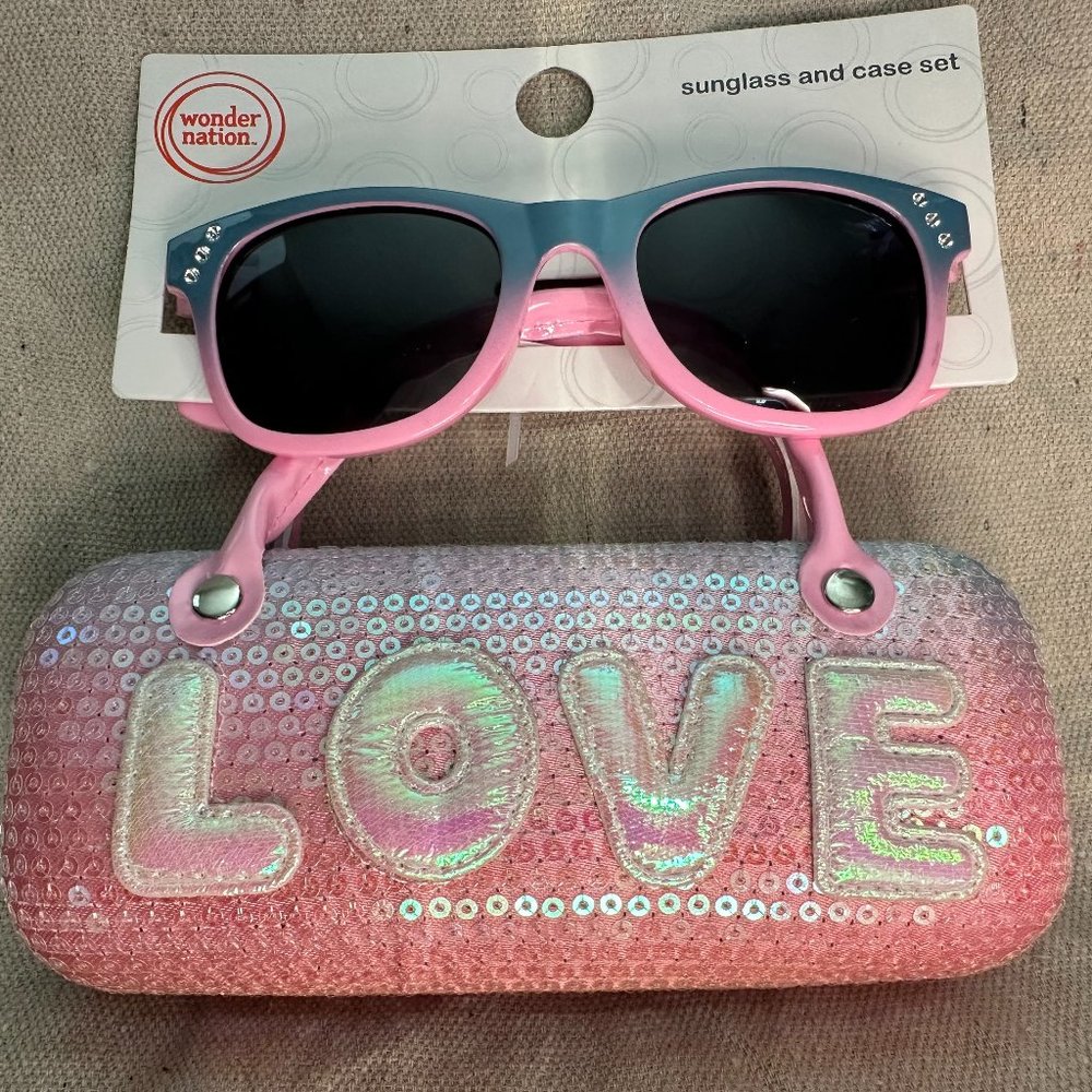 Love Sunglass and Case Set